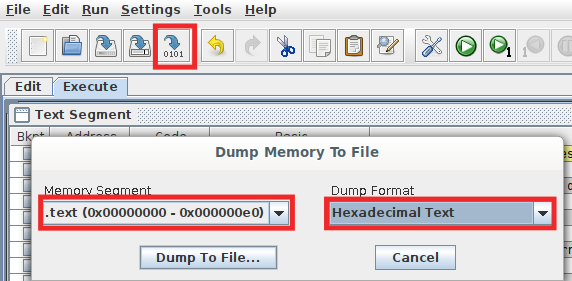 Memory Dump Example